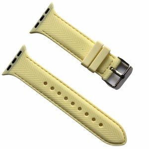 5/$20 NEW Mellow YELLOW Silicone Sport Band Apple Watch 38/40/41mm M Buckle